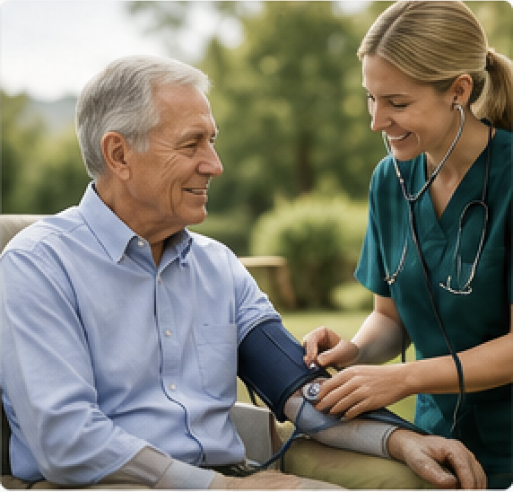 Older adult enjoying an active outdoor lifestyle